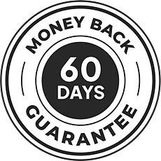60 day money back guarantee seal